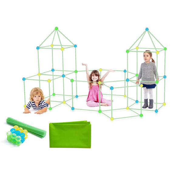 121Piece DIY Kids Tent Building Toy Kit — Off The Back