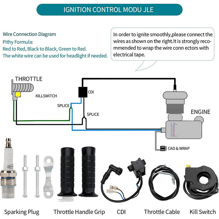 100cc Motorised Bicycle Motor Engine Kit