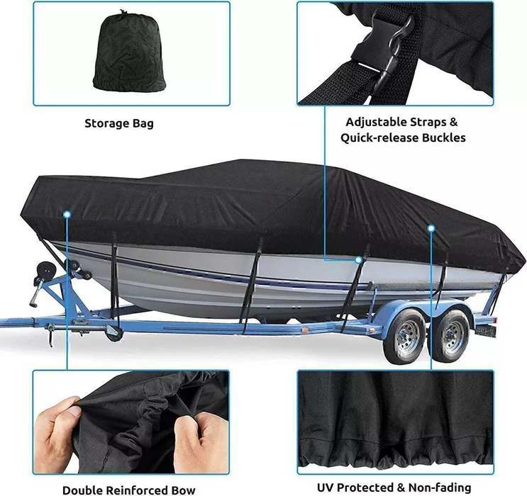 17"-19" 600D Boat Cover