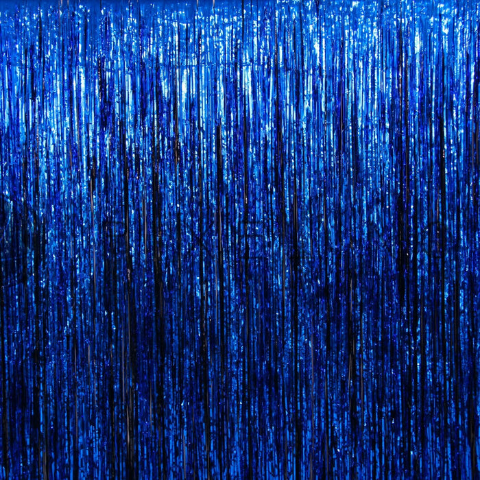 Metallic Tinsel Curtain Foil Backdrop Streamers Decor Foil Door Curtain