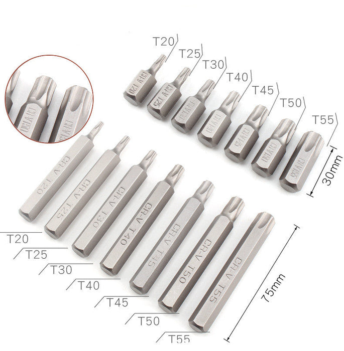 40Pcs Allen Torx Hex Key Star Spline Bit Set Blow Molded Case 3/8" & 1/2"