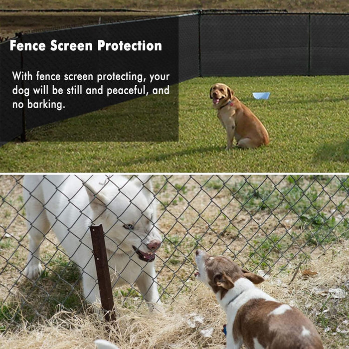 180GSM Privacy Fence Screen Black-1Mx5M
