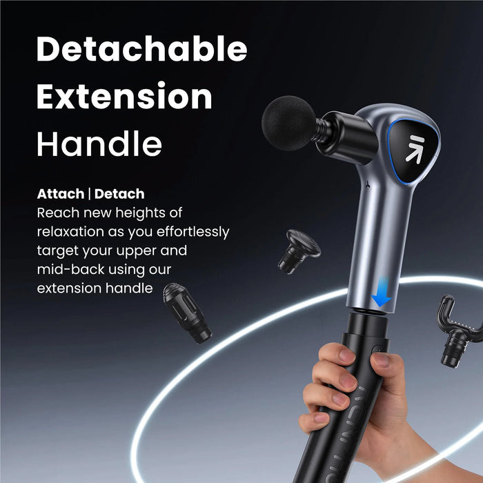 Renpho Reach Professional Massage Gun w Extendable Handle - image 10