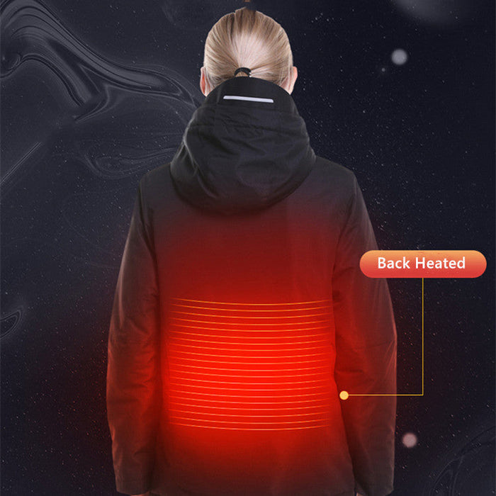 XL Women Electric Heated Jacket Coat Thermal