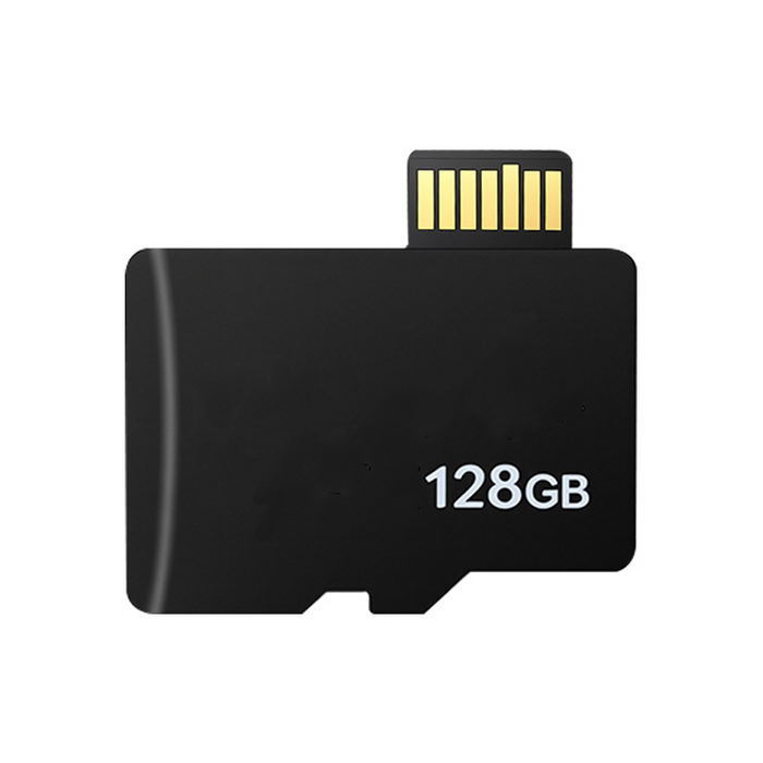 128GB USB flash drive on a white background