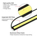 LED light strip with text highlighting features like high-quality COB, imported LED plate, and aluminium alloy frame.