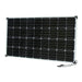 Solar panel with connectors on a white background