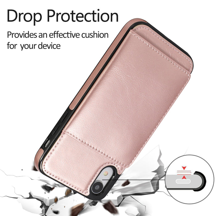 iPhone XR PU Leather Wallet Case with Card Slots