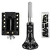 Watch tool set with clamp, screwdriver, and string set on a white background
