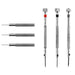 Set of precision screwdrivers on a white background