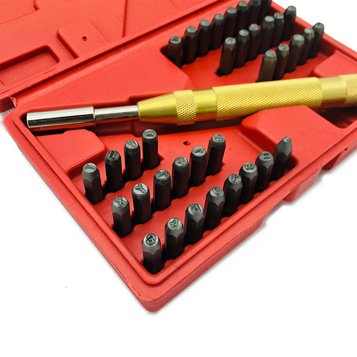 38pcs Letter Number Punch Set