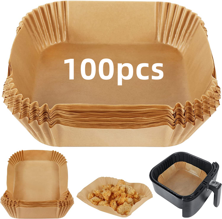 100PCS Square Air Fryer Paper