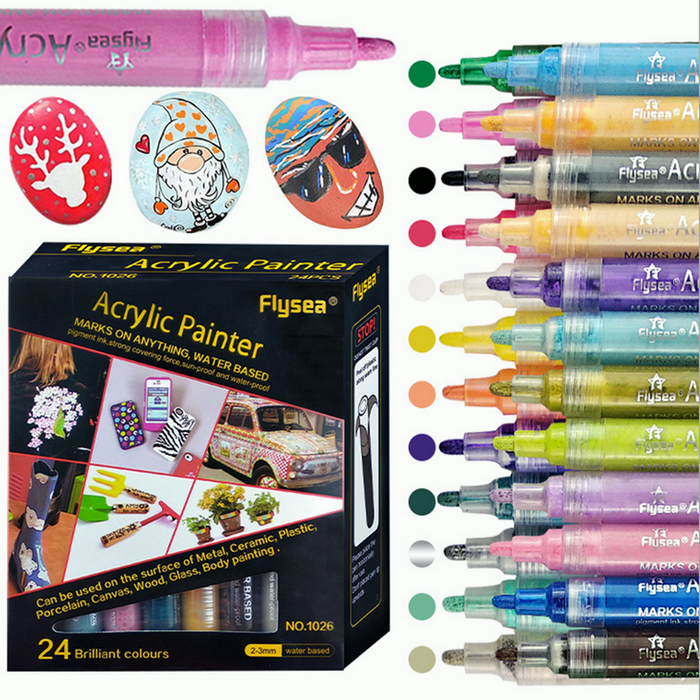 24PCS Acrylic Paint Pens