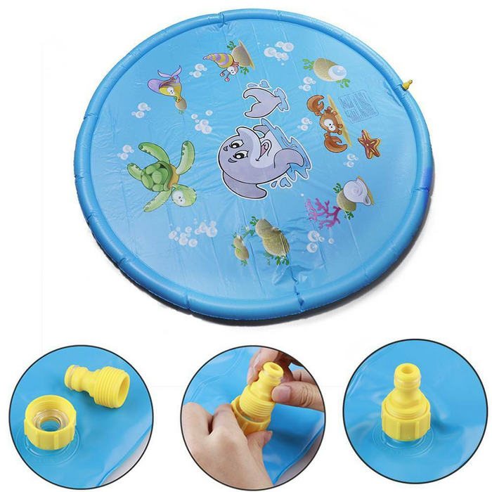 170cm Inflatable Spray Splash Water Mat Outdoor Pool