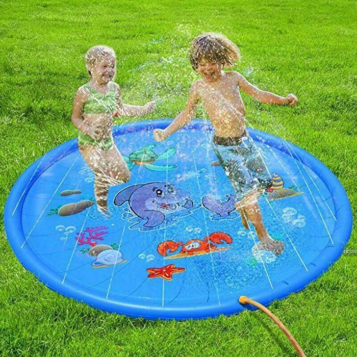 170cm Inflatable Spray Splash Water Mat Outdoor Pool