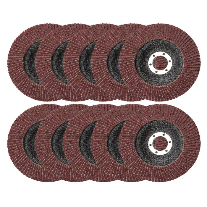 50 Pack 125mm 80 Grit Flap Sanding Discs for Angle Grinder