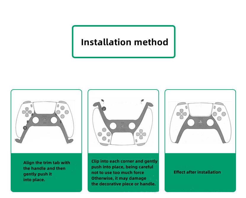 PS5 Controller Faceplate - Green