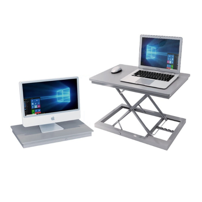 Adjustable Laptop Table Desk - Silver&Grey