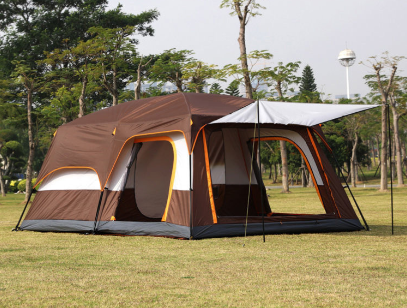 Camping Tent For 5-8persons 310x220x190cm Coffee