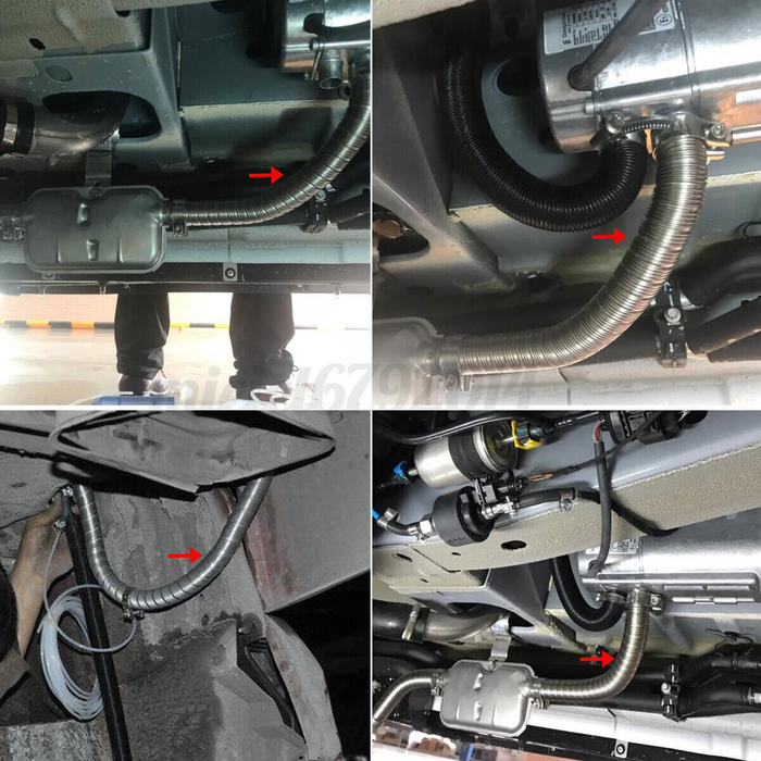 120cm Car Parking Air Heater Diesel Heater Exhaust Pipe Hose