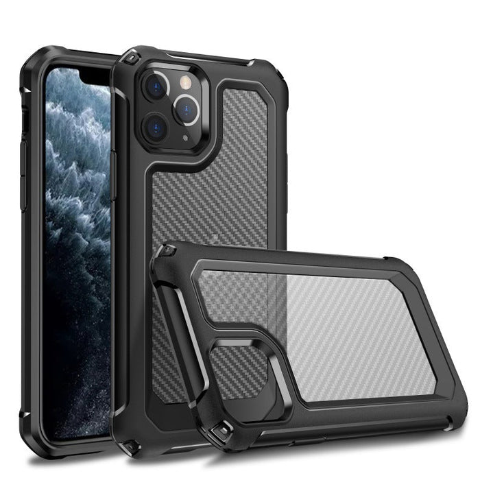 iPhone 11 Pro Rugged Carbon Fibre Look Shockproof Case