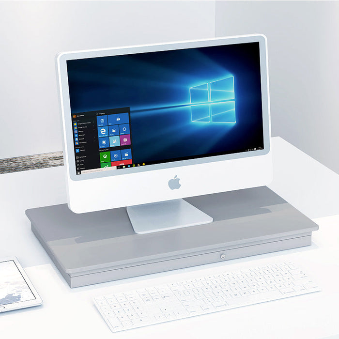 Adjustable Laptop Table Desk - Silver&Grey