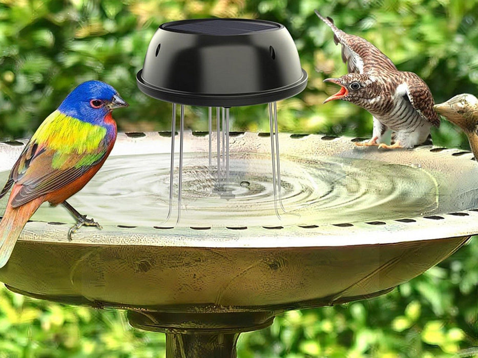 thumbnail image 2 of Sluffs Solar Bird Bath Fountain - Water Wiggler Agitator For Attracting Birds & Preventing Mosquitoes 2 of 10