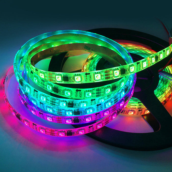 12V 5050 5M RGBW LED Strip Light RGB + Cool White Multi-Color