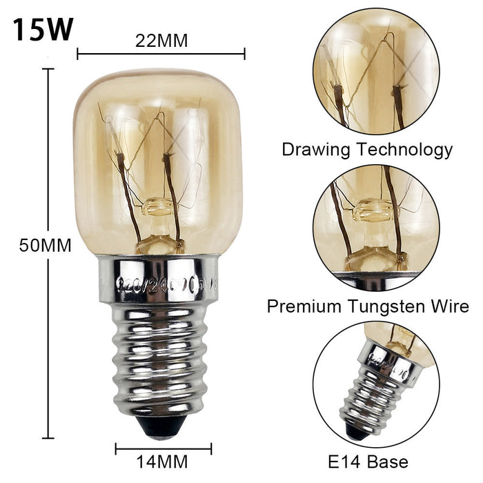 15W 5Pcs E14 Himalayan Salt Lamp Globe Bulb