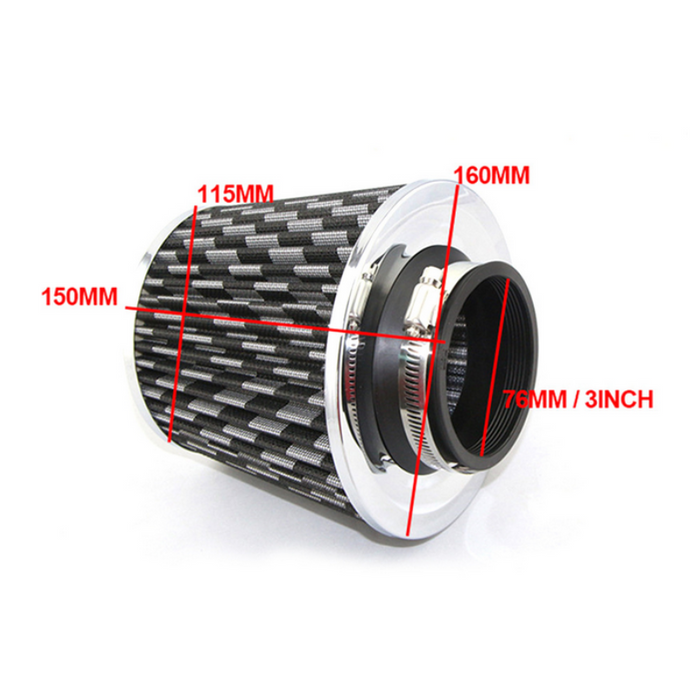 Car Cold Air Intake Filter Pipe Hose System