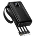 Titan PowerUp 30000mAh 22.5W Power Bank with 4 Built-In Cables
