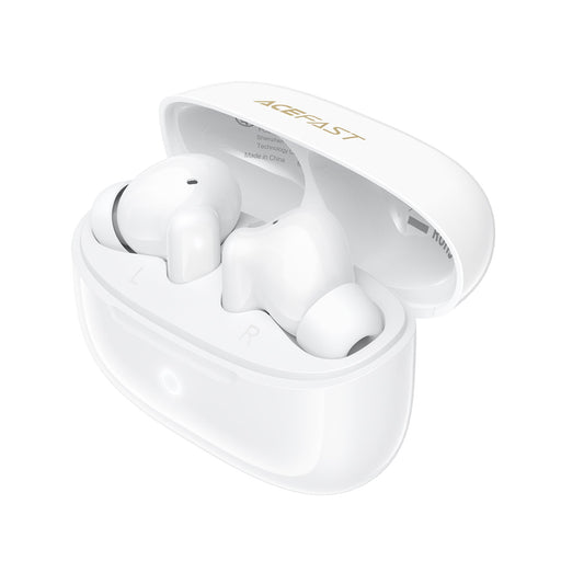 Acefast Premium TWS Earbud with Deep Bass and IPX4 Waterproof White