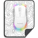Playmax White RGB Gaming Mouse and Mouse Mat Combo