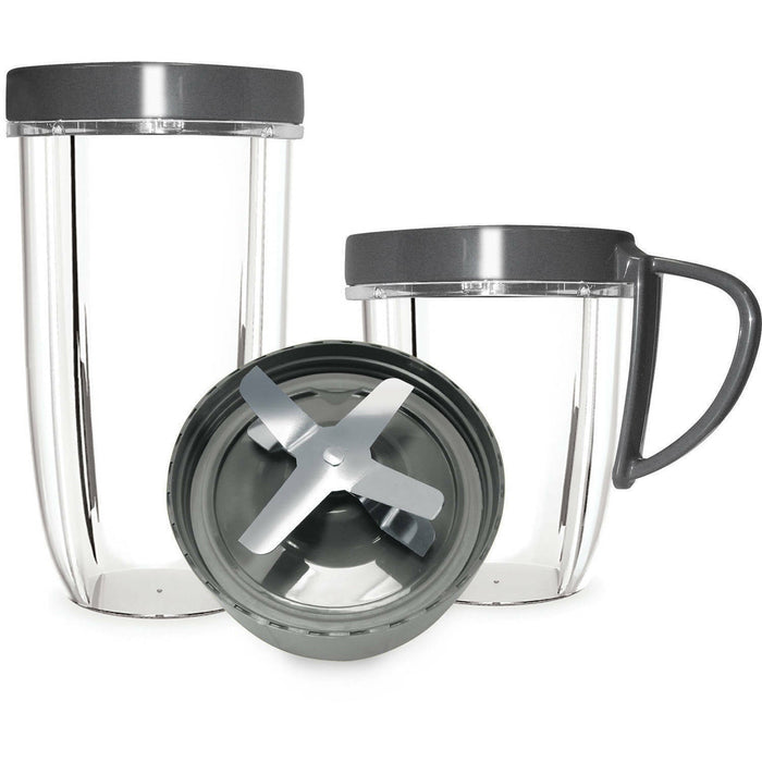 5pcs Cups and Blade Replacement Kit For NutriBullet Juicer 900W/600W