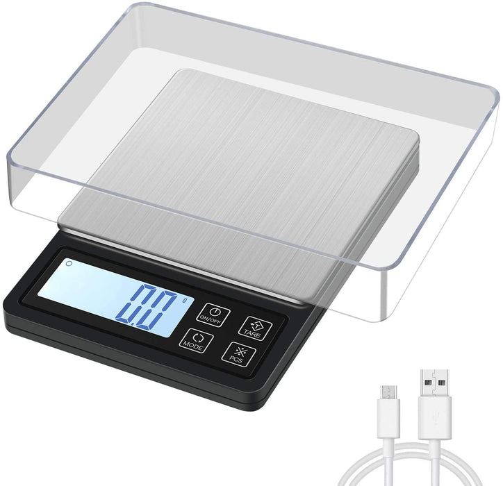 Digital Pocket Scale with USB Rechargeable 3000g/0.1g