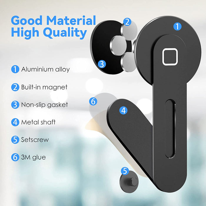 New Magnetic Laptop Phone Holder Gray