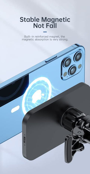 Magnetic Wireless Car Charger Black
