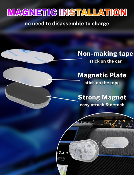 2Pcs Car Interior Lights
