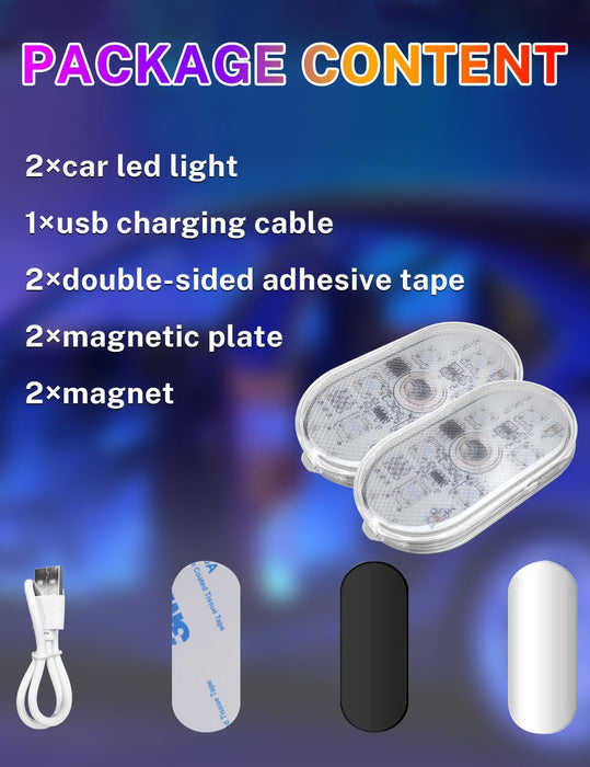 2Pcs Car Interior Lights
