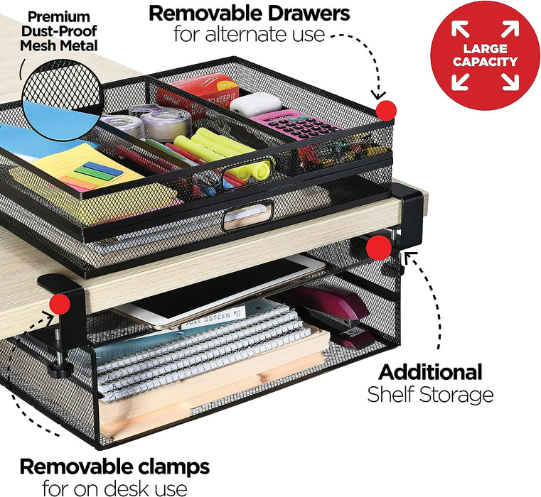 Under Desk Drawer Organizer