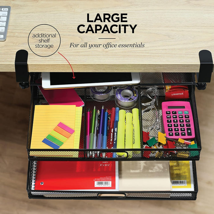 Under Desk Drawer Organizer