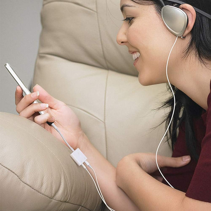 2 in 1 Dual Lightning Audio Charge Adapter