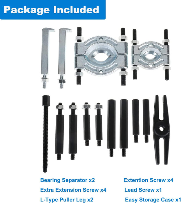 14PCS Bearing Separator Puller Set
