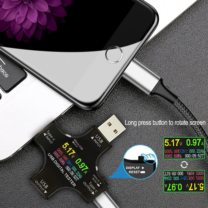 Multifuntional USB C Power Meter