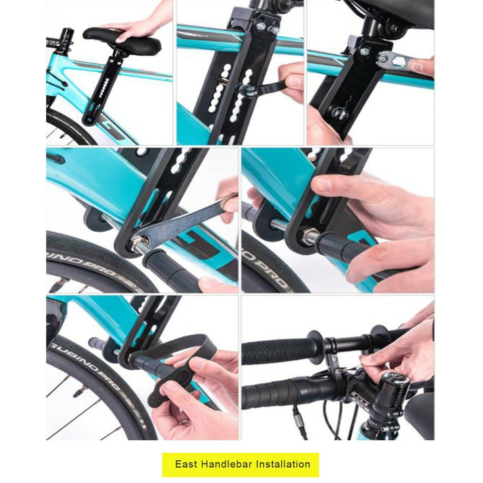 Front Mounted Child Bike Seat with Handlebar for Mountain Bikes