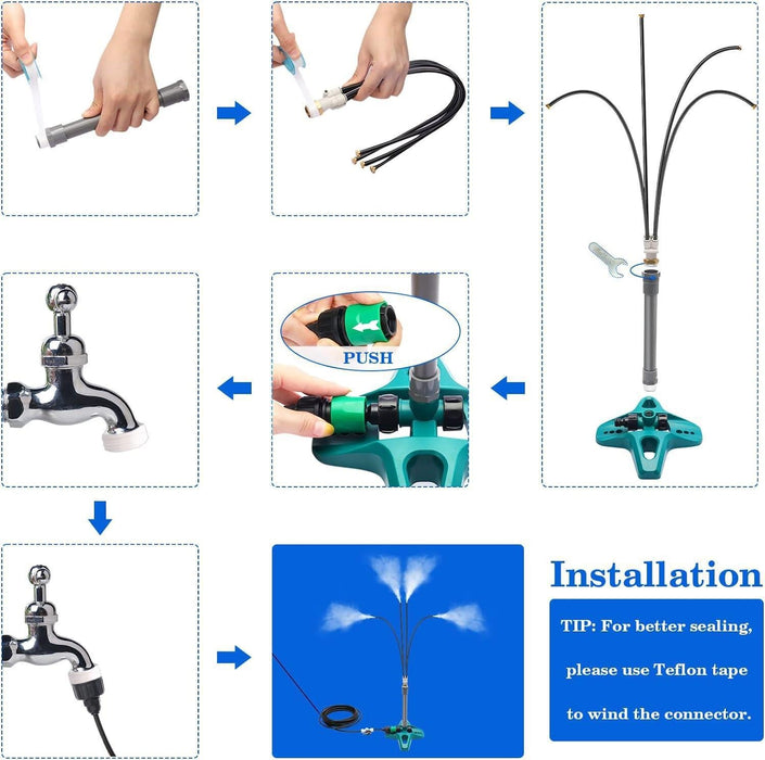 Standing Misting Cooling System