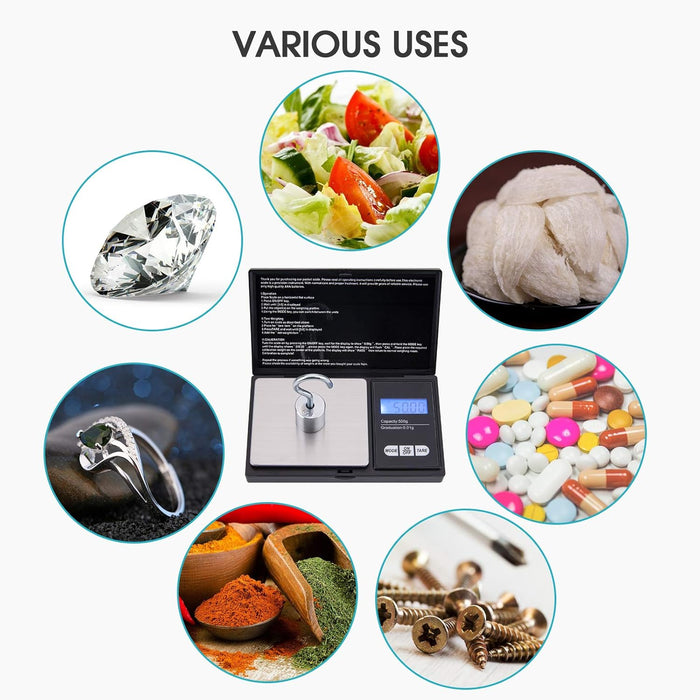 Digital Pocket Scale 500g/0.1g