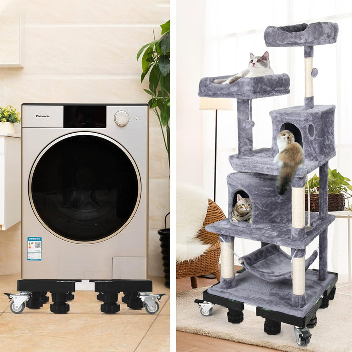 Movable Washing Machine Stand Adjustable Refrigerator Wheels Washer Dryer Base