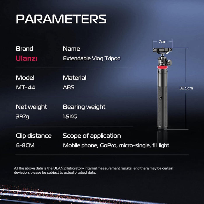 ULANZI MT-44 Extendable Phone Tripod Selfie Stick