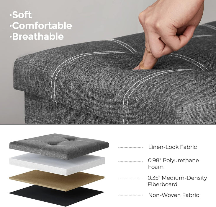 Storage Ottoman Bench 76*38*38CM
